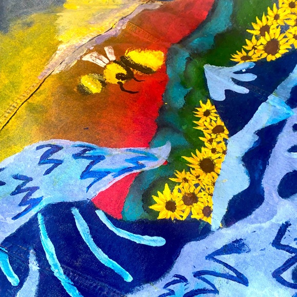 1/1 custom painted vintage jacket (oversized) - Picture 3 of 3